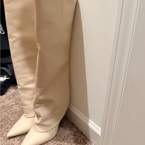 Aldo Women's Livy Beige Heeled Boots